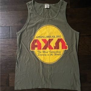 AXO Alpha Chi Omega Sorority Tshirt rush tee Spring Break Date Party